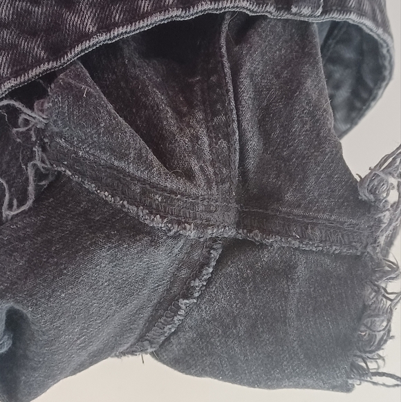 Zara 100% Cotton Button Fly High-Rise Sz 4 Denim Cut-Off Shorts - Picture 14 of 14